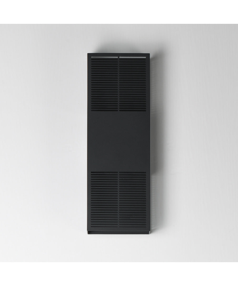 Grate 18 inch LED Outdoor Wall Sconce Black