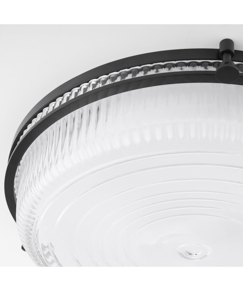 Emory 1-light Ceiling Flush Mount Matte Black