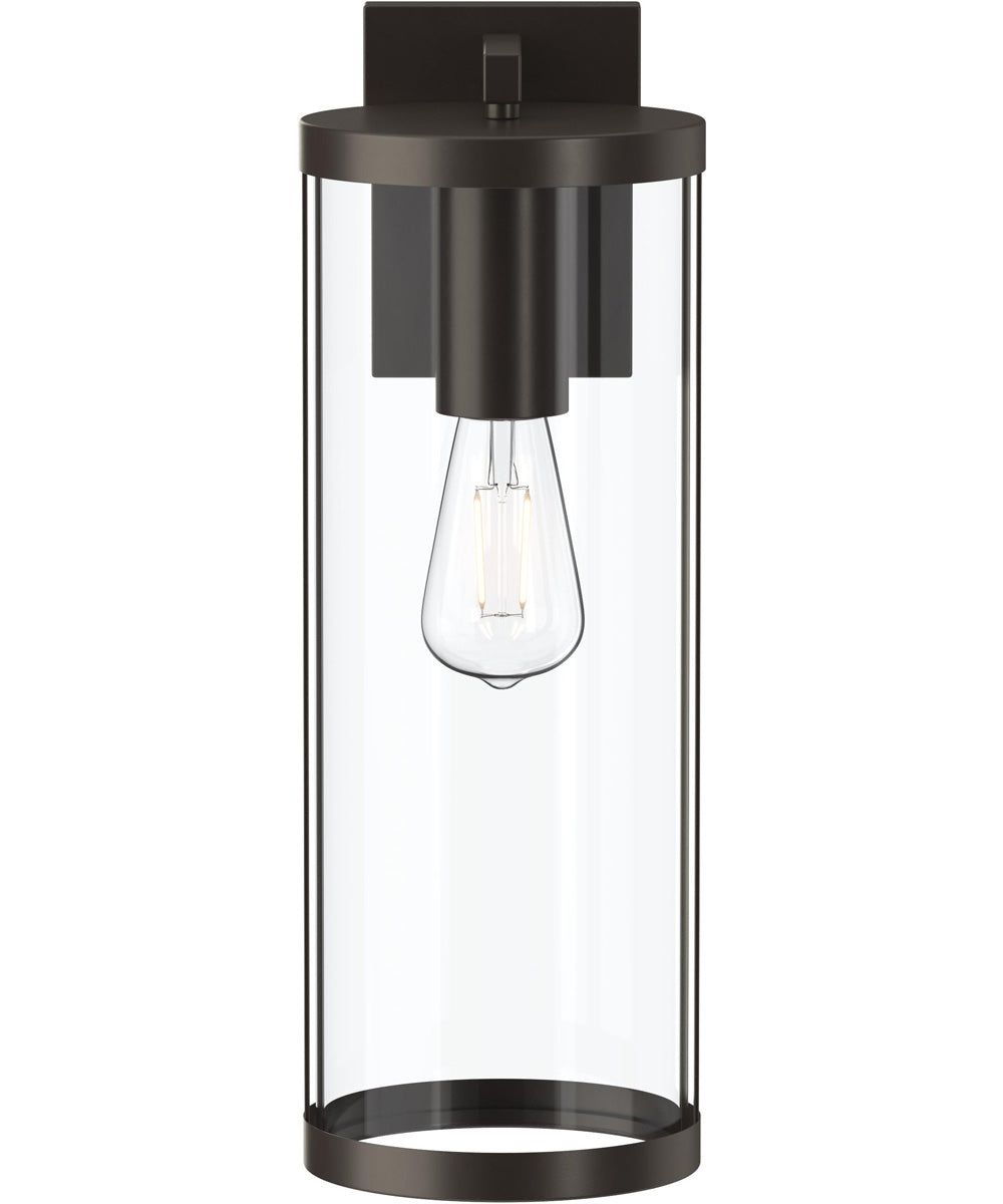 Kagen Extra Large Outdoor Wall Light with Clear Glass Panels Antique Bronze