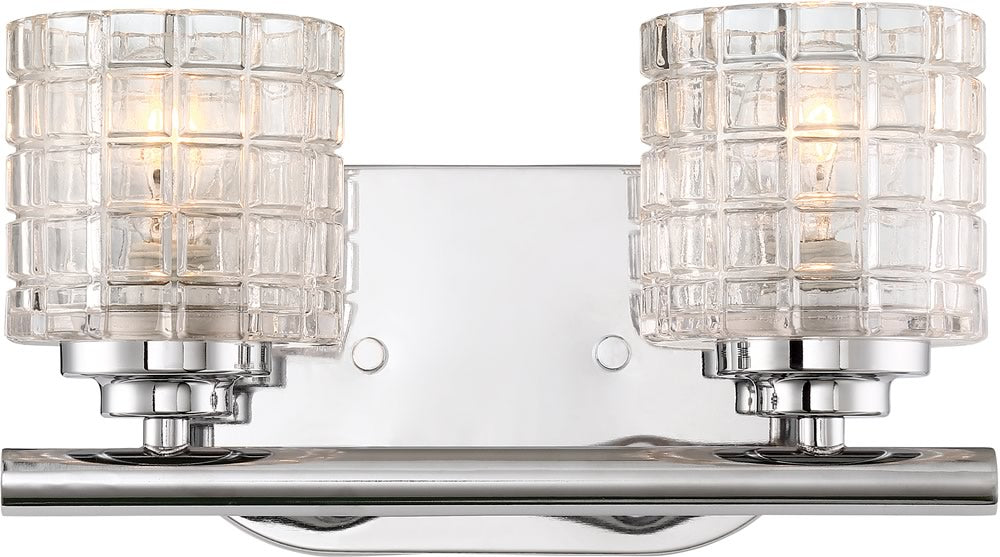 11"W Votive 2-Light Vanity & Wall Polished Nickel
