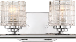 11"W Votive 2-Light Vanity & Wall Polished Nickel