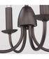 Plumette 8-Light Linear Pendant Chestnut Bronze
