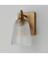 Julip 1-Light Bath Vanity Natural Aged Brass