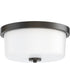 Fuller 2-Light Flush Mount Black