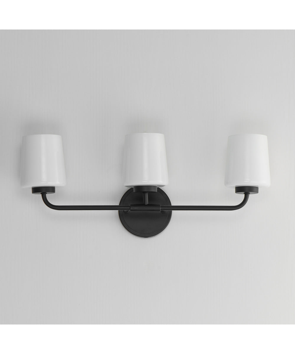 Durham 3-Light Bath Vanity Black