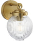 Kasbah 1-Light Bath Vanity Satin Brass