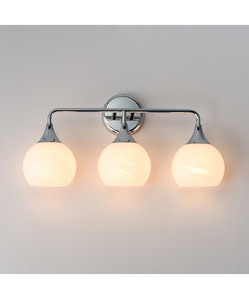 Neve 3-Light Bath Vanity Polished Chrome