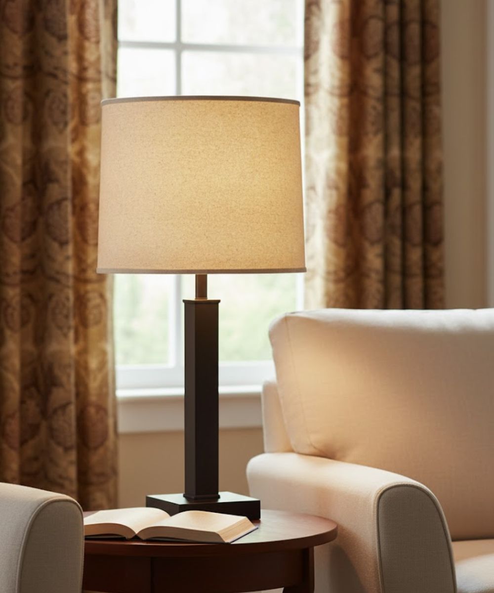 15x16x14 Natural Bombay Deep Drum Hardback Lampshade