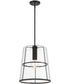 Alonzo 1 Light Pendant Matte Black