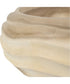 Waveform Bleached Wood Bowl