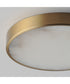 Slab 9 inch LED Alabaster Flush Mount Natural Aged Brass