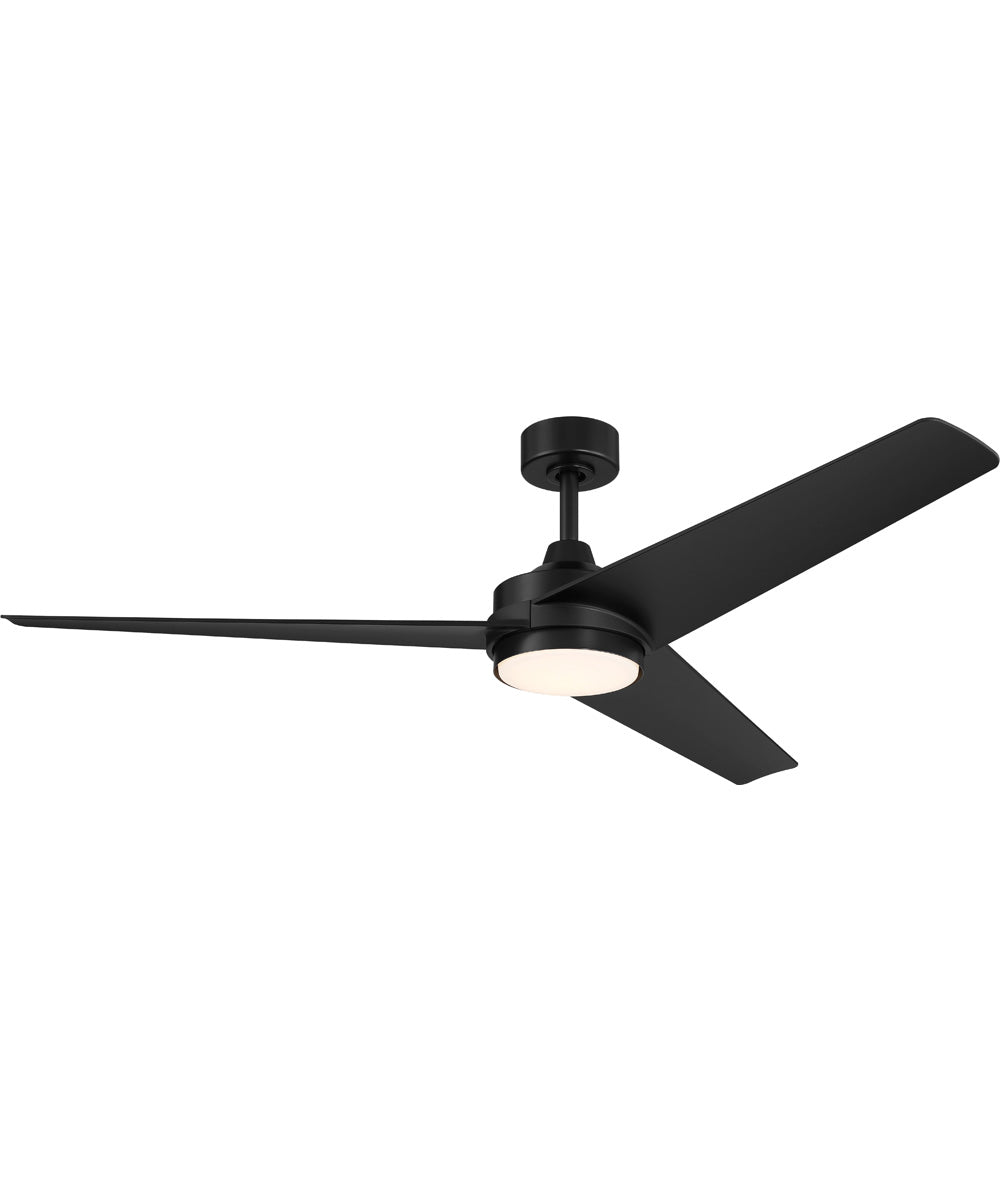 Velto 60-in. 3-Blade LED Modern Ceiling Fan Matte Black