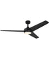 Velto 60-in. 3-Blade LED Modern Ceiling Fan Matte Black
