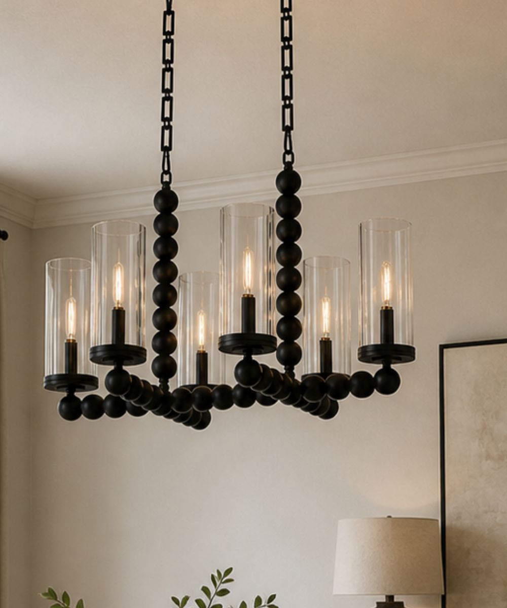 Tamara Day's Lee Boulevard 6-light Chandelier Matte Black