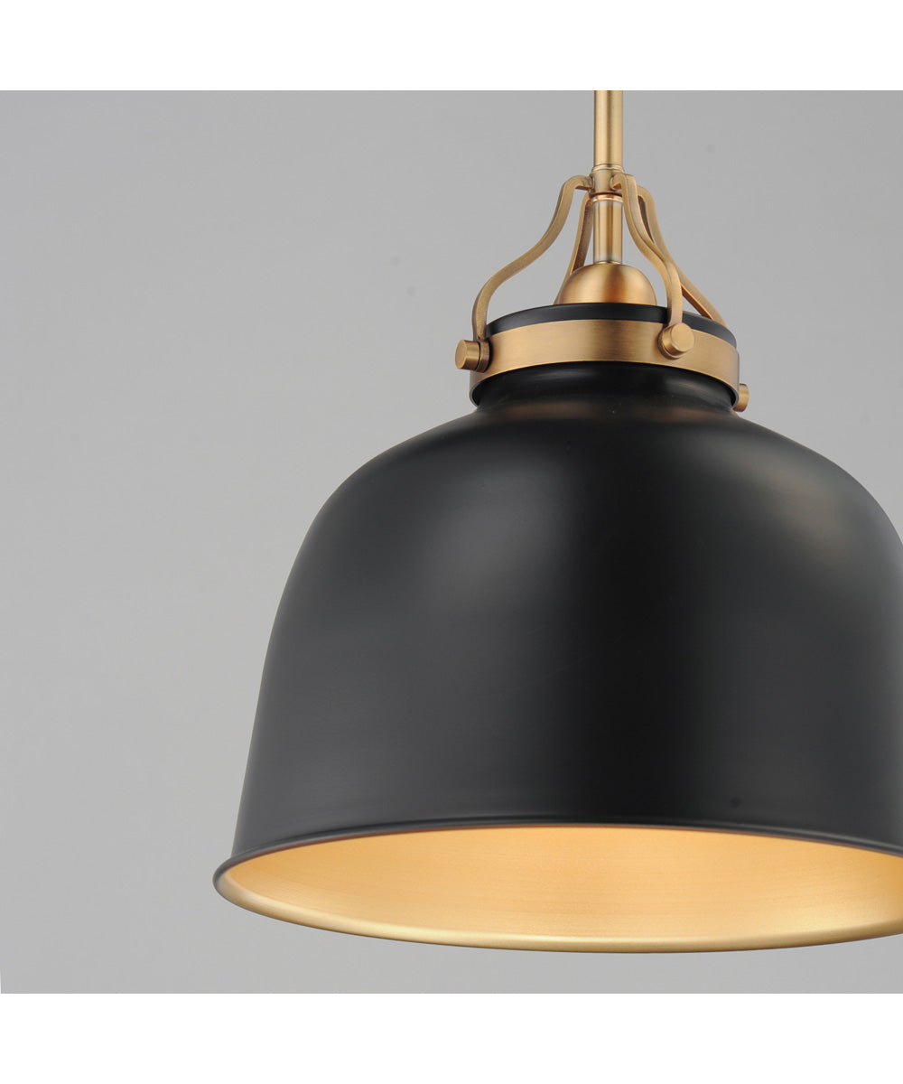 Hollis 12 inch Pendant Natural Aged Brass