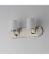 Durham 2-Light Strip Bath Vanity Satin Nickel