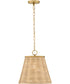 Brynn 1-Light Medium Pendant in Lacquered Brass