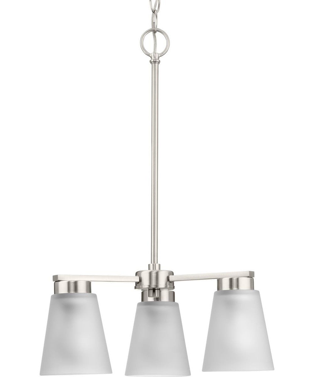 Tanner 3-Light Chandelier Brushed Nickel