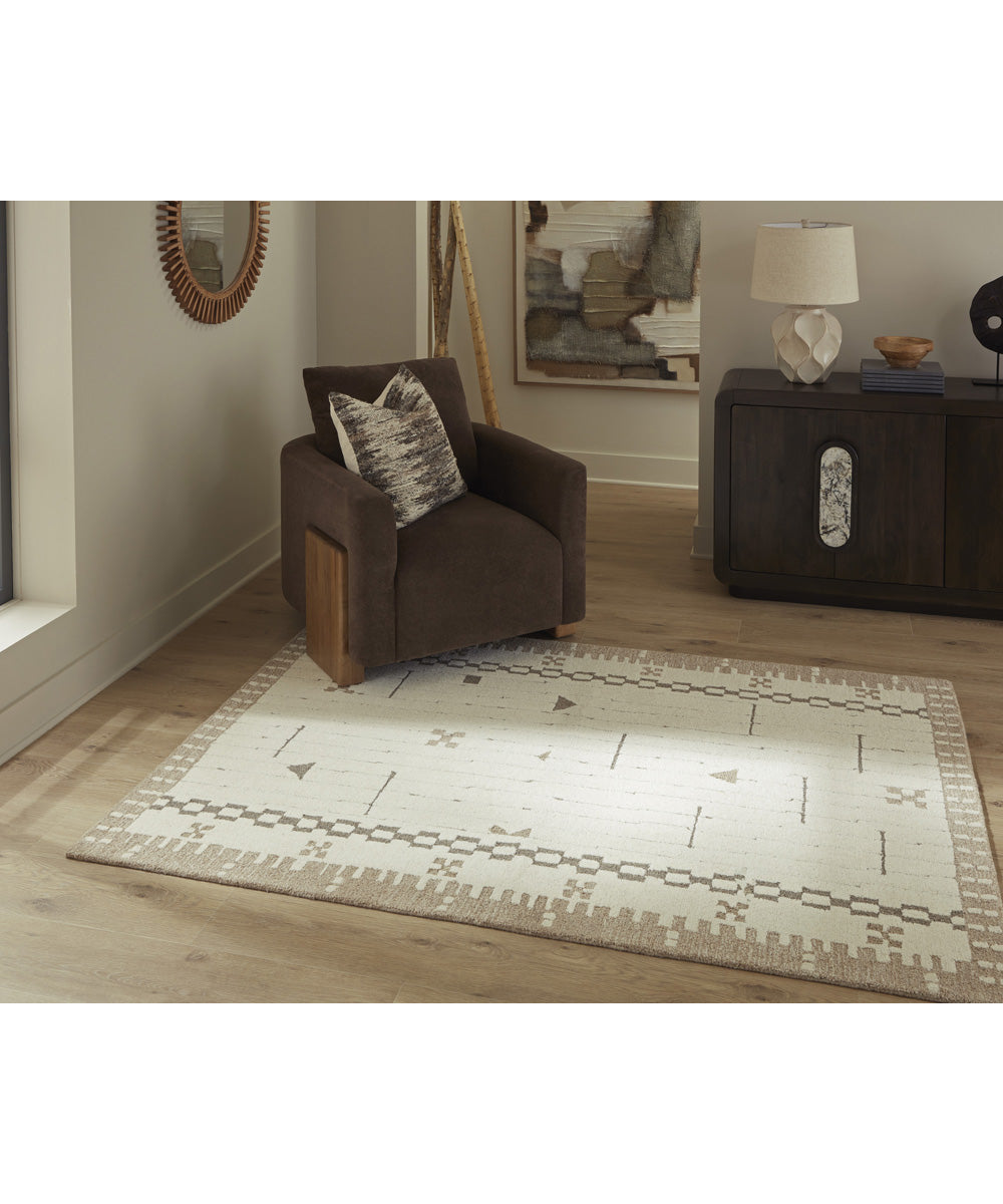 Dot Medium Rug Cream/Brown/Taupe