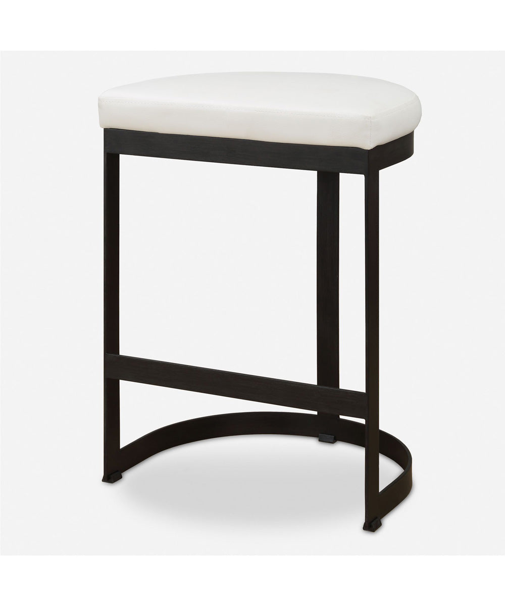 Ivanna White Counter Stool