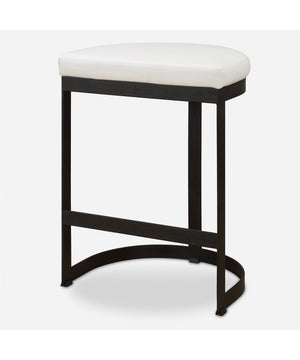 Ivanna White Counter Stool