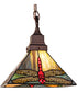 10" Square Prairie Dragonfly Pendant