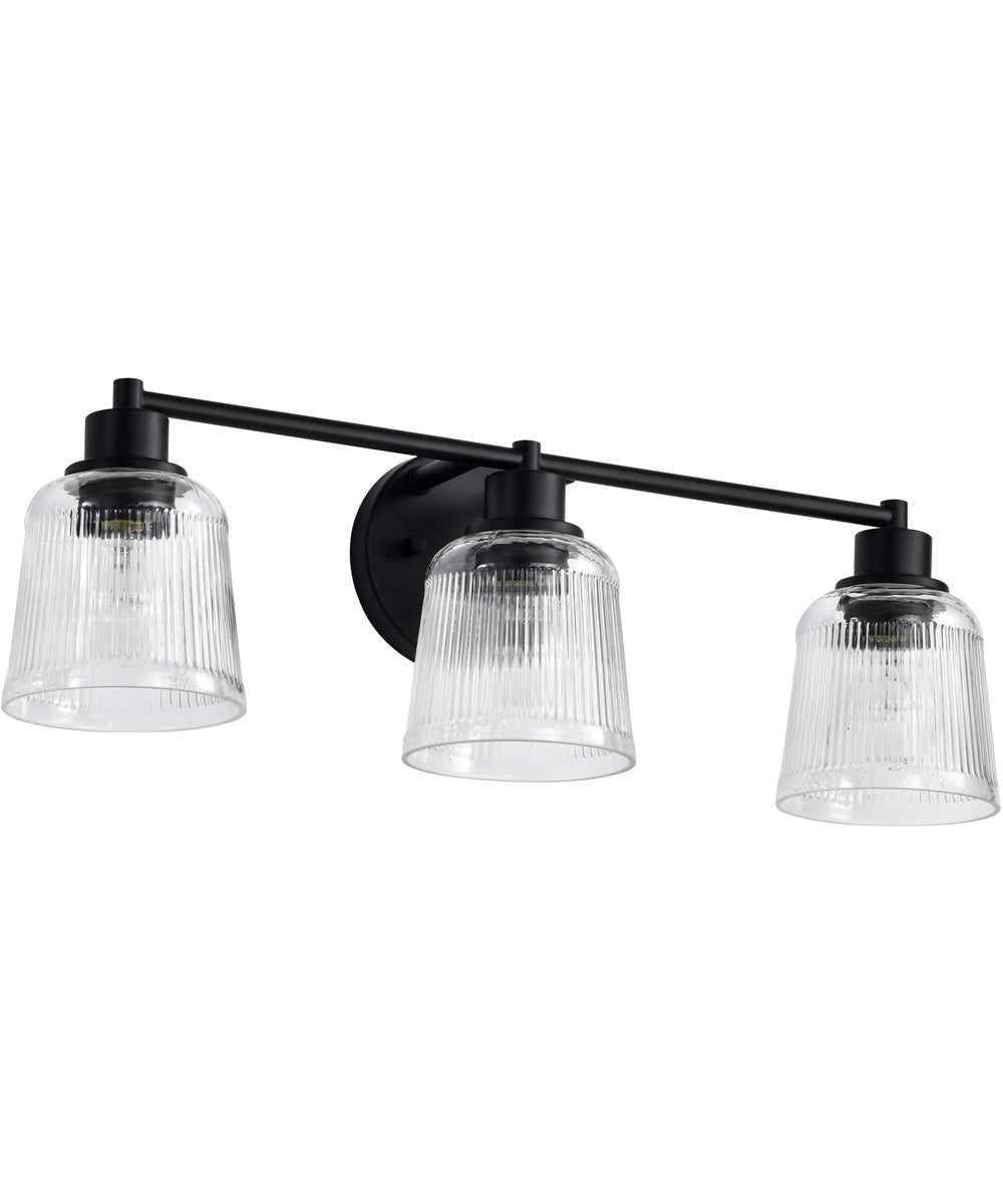 Grayson 3-Light Vanity & Wall Matte Black