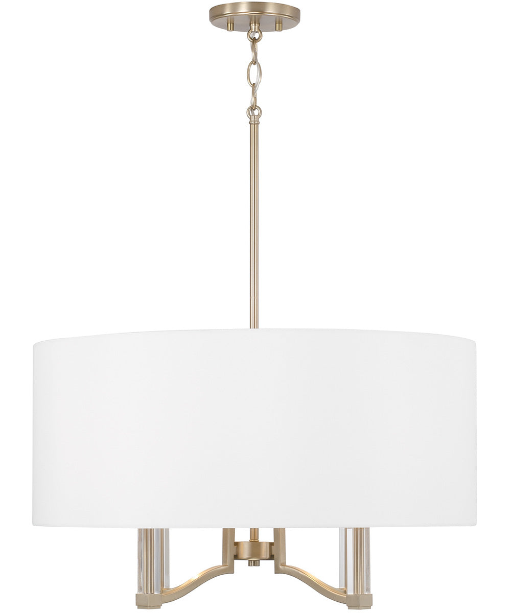 Ingrid 4-Light Pendant Matte Brass