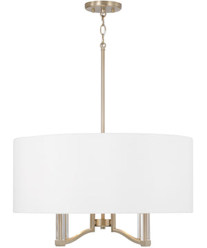 Ingrid 4-Light Pendant Matte Brass