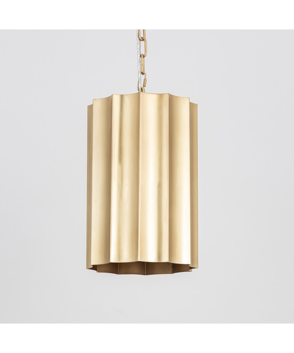 Allegra 1-Light Mini Pendant Weathered Brass