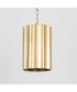 Allegra 1-Light Mini Pendant Weathered Brass