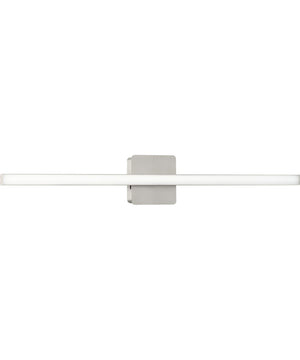 Phase 4 32 in. Large Modern Integrated 3CCT Integrated LED Linear Vanity Light Brushed Nickel