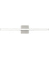 Phase 4 32 in. Large Modern Integrated 3CCT Integrated LED Linear Vanity Light Brushed Nickel