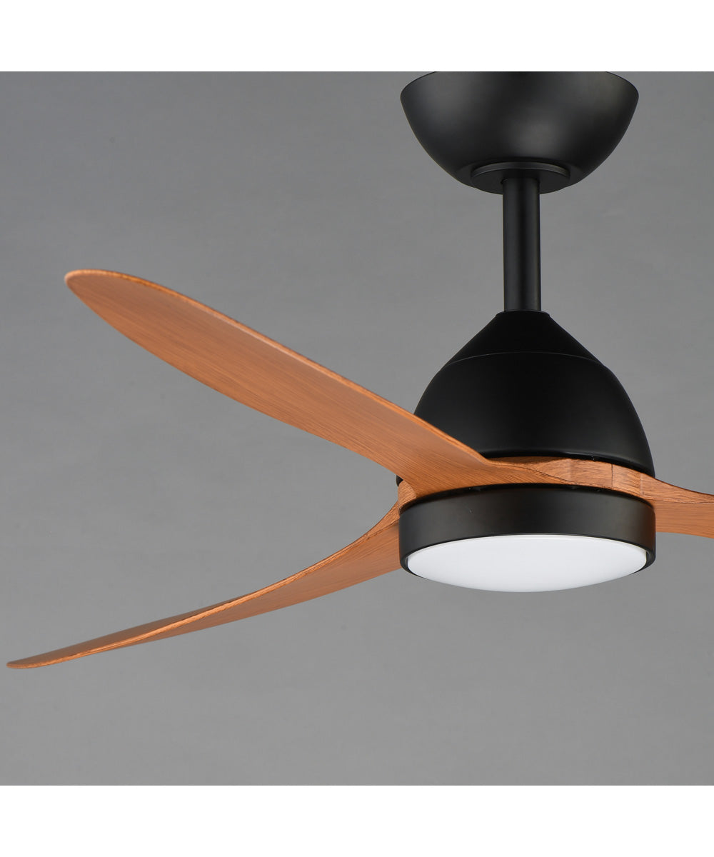 Drifter 52 inch Outdoor Fan w LED Black / Walnut