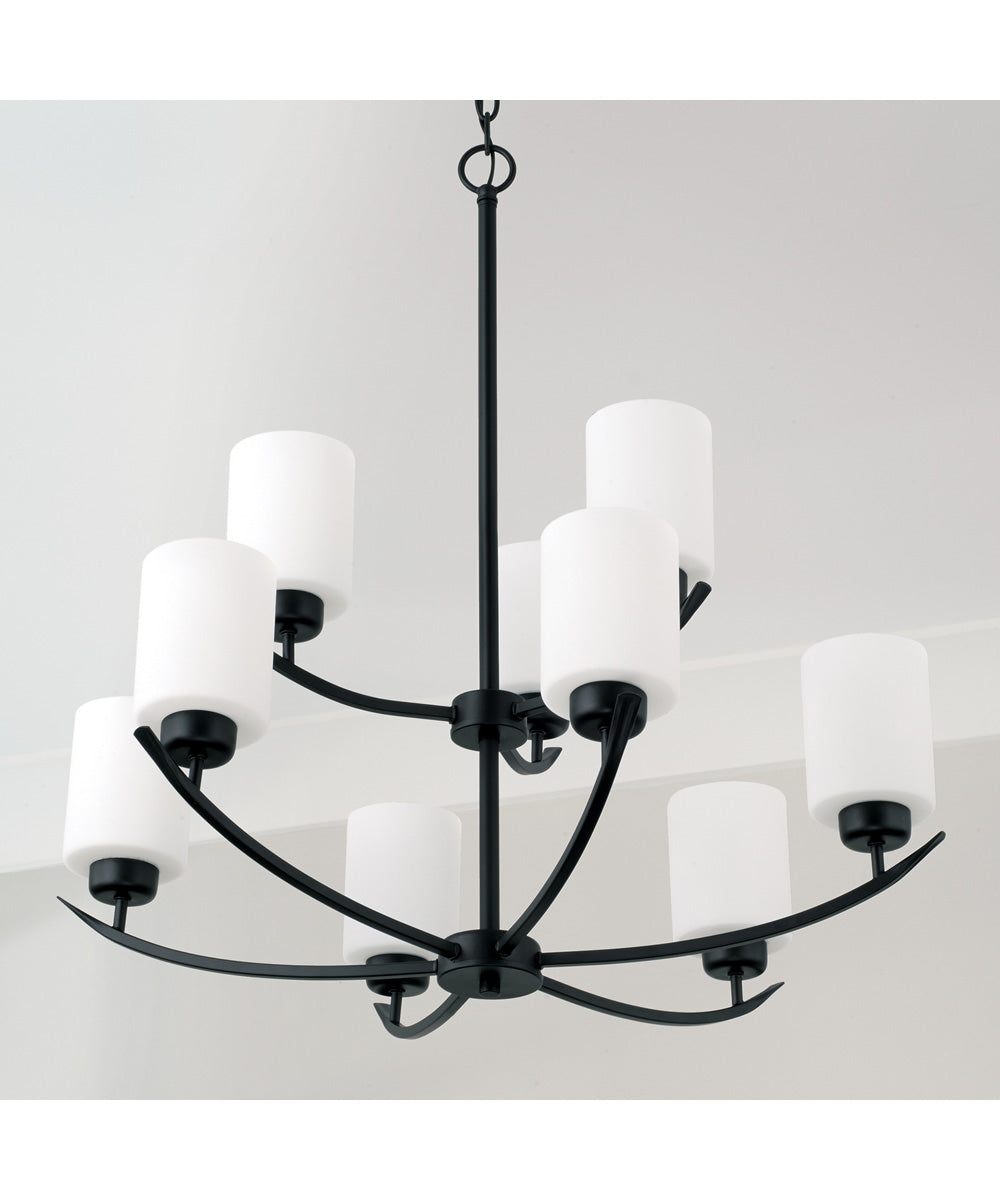Dixon 9-Light Chandelier Matte Black