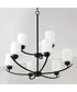 Dixon 9-Light Chandelier Matte Black