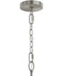 Jheni 4-Light Chandelier with Clear Glass Shades Brushed Nickel
