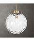 Gaia 1 Light Watered Glass Pendant