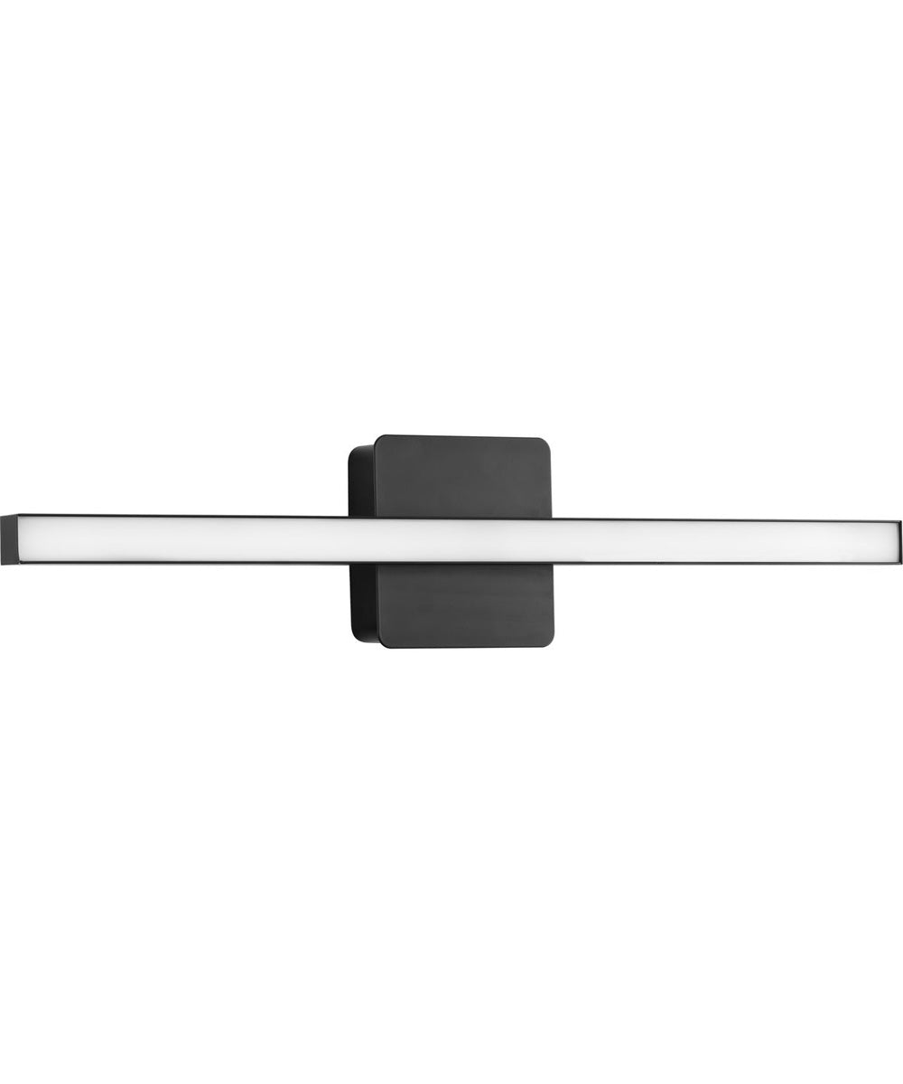 Phase 4 24 in. Medium Modern Integrated 3CCT Integrated LED Linear Vanity Light Matte Black