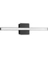 Phase 4 24 in. Medium Modern Integrated 3CCT Integrated LED Linear Vanity Light Matte Black