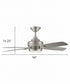 56" Tranquil 5-Blade Ceiling Fan Brushed Nickel Finish with Integrated LED Light and Remote