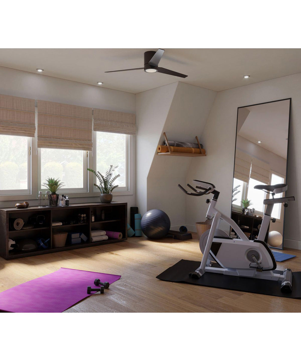 Braden 56" 3-Blade Indoor Hugger Ceiling Fan Matte Black