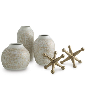 Vinburn Accessory Set Set of 5 White/Gold