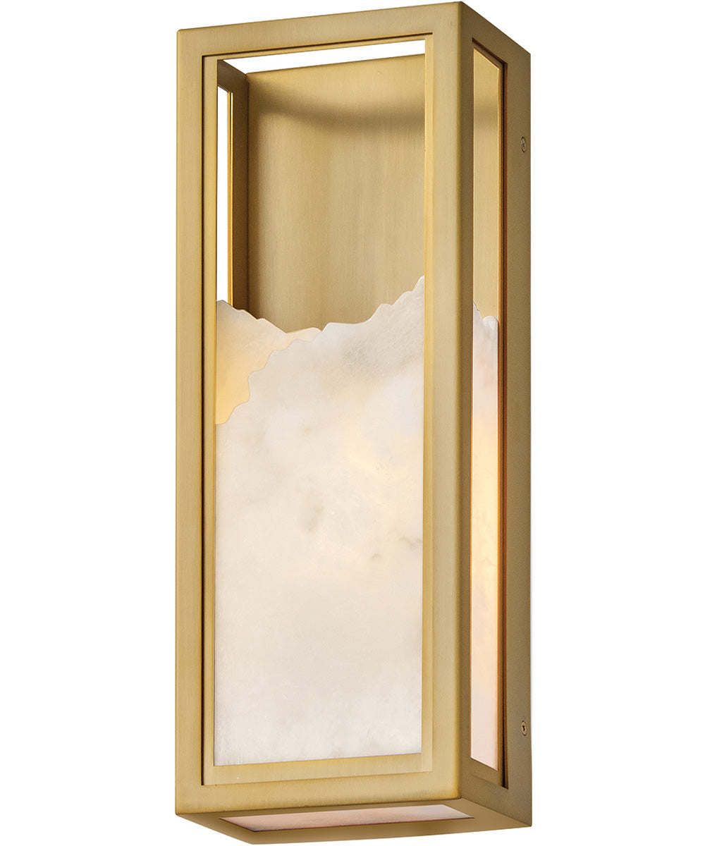 Veleta 1-Light Large Single Light Sconce in Lacquered Brass