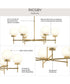 Rigsby 6-Light Medium Chandelier Brushed Gold