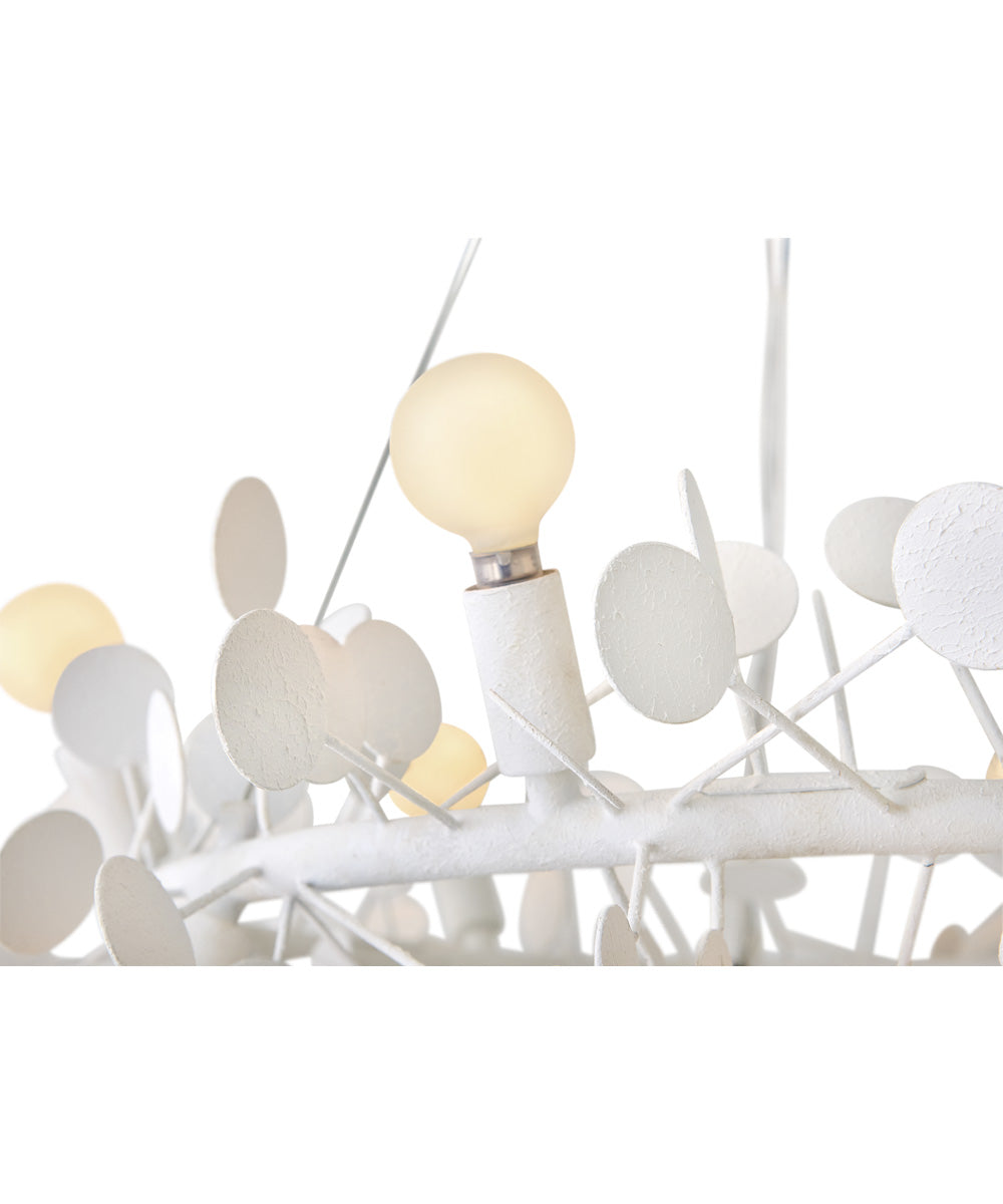 Lolli 12-Light Medium Single Tier Chandelier in Textured Plaster