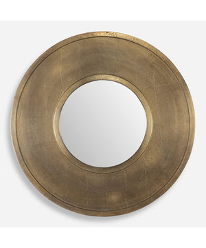 Axel Round Brass Mirror