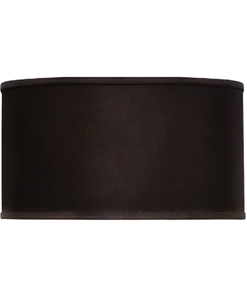 17x17x9 Black Shadow Drum Hardback Lampshade