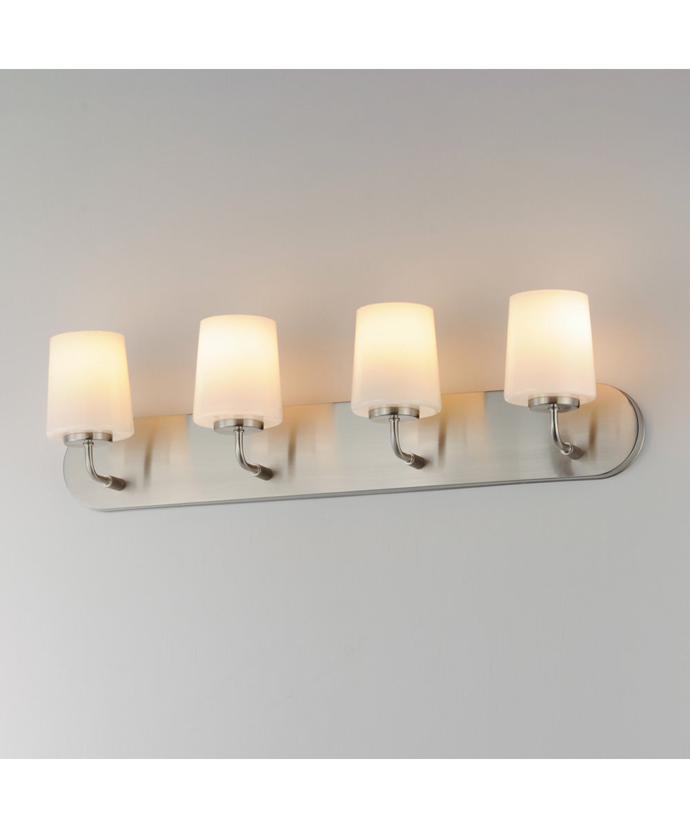 Durham 4-Light Strip Bath Vanity Satin Nickel