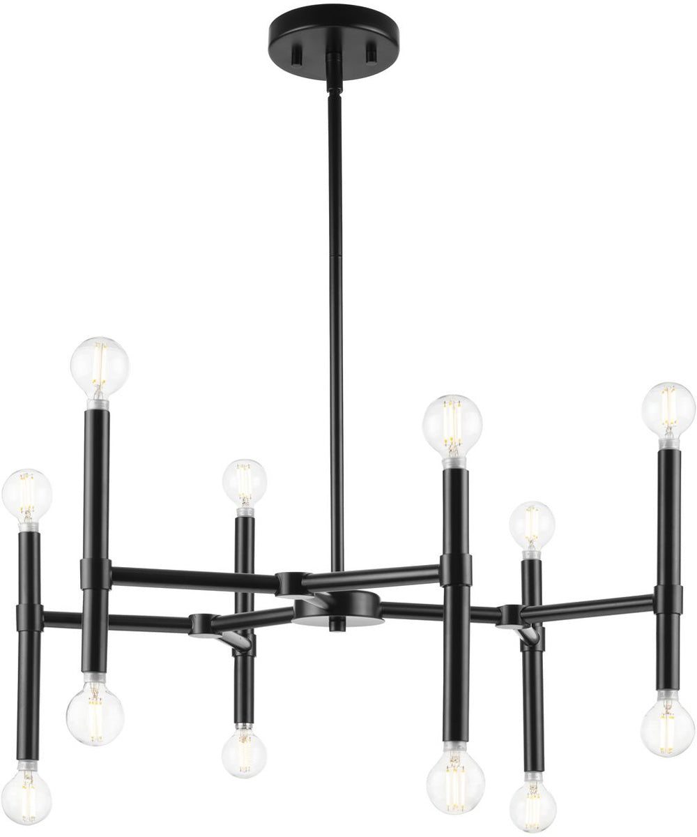 Arya 12-Light Chandelier Matte Black